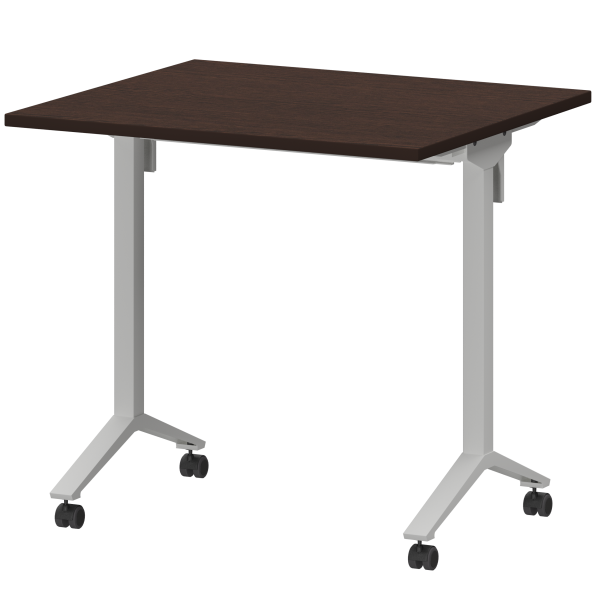 Стол мобильный складной Моби МБ22-80.70 800x700x750 (Дуб венге/Белый)