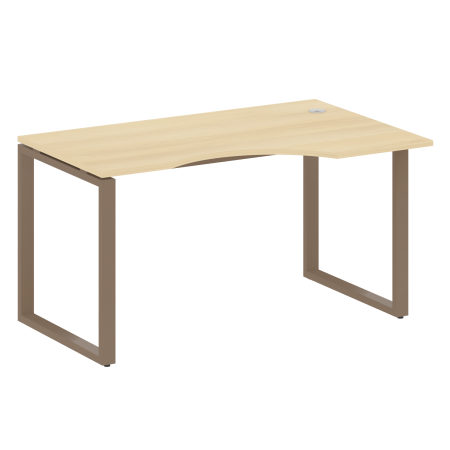 Стол криволинейный правый Metal System Style БО.СА-2 Пр 1400x900x750 (Акация/Мокко металл)
