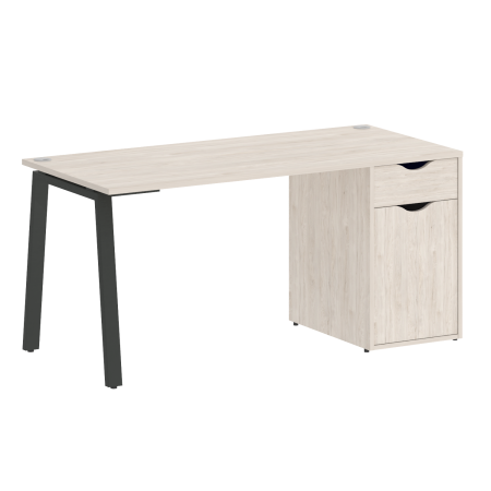 Стол письменный VR.SP-3-158.1.A 1580x720x750 (Денвер Светлый/Антрацит Металл)