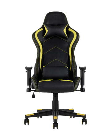 Кресло игровое TopChairs Cayenne желтое (Геймерское кресло Cayenne желтый)