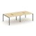 Рабочая станция 2-х сторонняя SN-4P.DRS-031 (1960х1232х750) (Тиквуд Светлый/Металл Антрацит)
