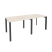 Рабочая станция на П-образном м/к Onix O.MP-RS-2.1.8 1960x800x750 (Тиквуд Темный/Белый Металл)