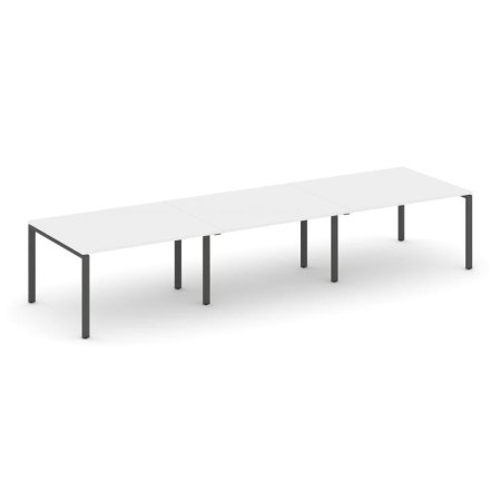 Стол переговорный SN-6P.SPRG-054.3 (4740х1180х750) (Белый/Металл Антрацит)