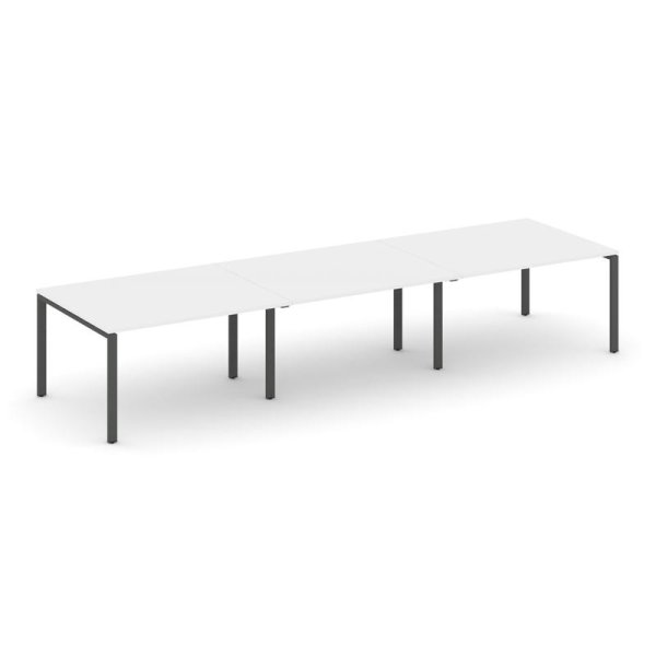 Стол переговорный SN-6P.SPRG-053.3 (4410х1180х750) (Белый/Металл Антрацит)