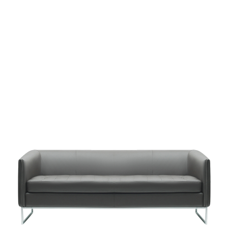 Диван офисный Лиз (С-16) 2-х местный (Серый)