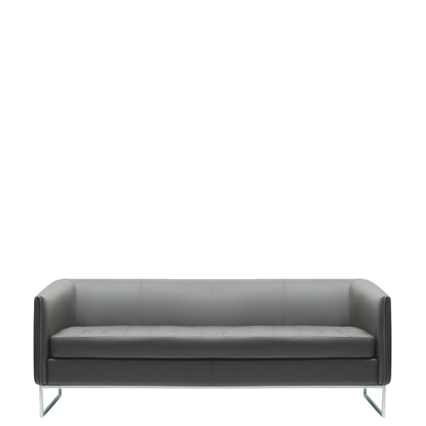 Диван офисный Лиз (С-16) 2-х местный (Серый)