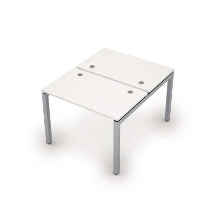 6МБ.5267 Бенч-система на 2 рабочих места (1000x1235x750) (Шамони светлый/Алюминий матовый)