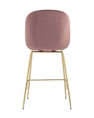 Стул полубарный Beetle со спинкой темно-розовый (Стул полубарный Турин пудровый)