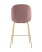 Стул полубарный Beetle со спинкой темно-розовый (Стул полубарный Турин пудровый)