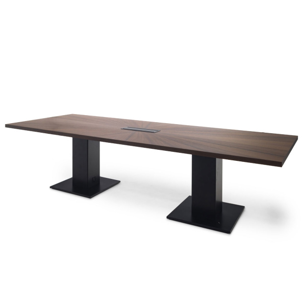 RENZ/TESLA Стол для переговоров L320 (Эвкалипт морен/Черный)