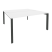 Рабочая станция на П-образном м/к Onix O.MP-D.RS-2.4.8 1580x1635x750 (Тиквуд Темный/Белый Металл)