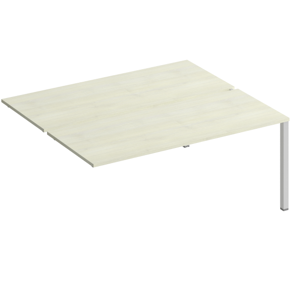 Секция стола рабочей станции на металлокаркасе КФ (2х180) Комфорт КФ К.1147-1 1800x1540x750 (Дуб шамони светлыйСерый)