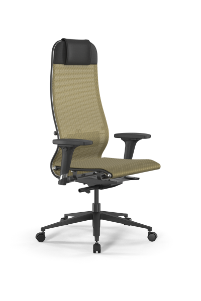 Кресло для руководителя Метта SynchroSit 10 B1-104D - T /Um00/Nb00/D02P(M23.B11.G19.W02) (Золотой)