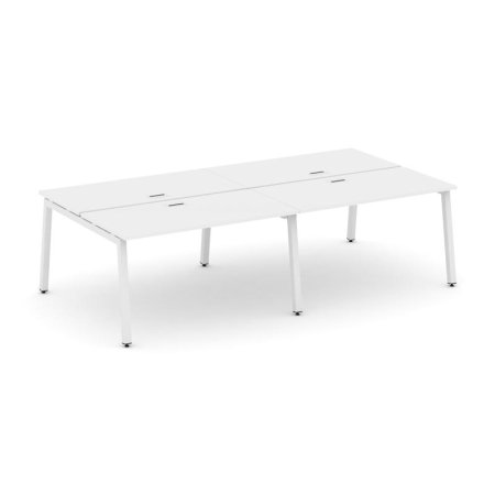 Рабочая станция 2-х сторонняя SN-5A.DRS-032 (2360х1232х750) (Белый/Металл Белый)