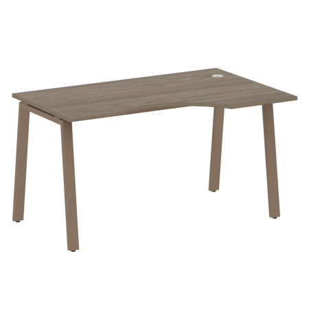 Стол криволинейный правый Metal System Style БА.СА-2 Пр 1400x900x750 (Вяз/Мокко металл)