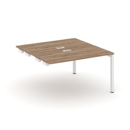 Стол-приставка к опорным элементам SN-5P.DPRS-014 (1580х1432х750) (Дуб Табак/Металл Белый)