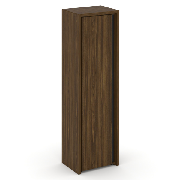 Гардероб узкий Corner COR.GB-1 (L) (600x450x2000) (Орех Лоренцо-Графит)