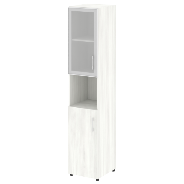 Шкаф высокий узкий нужен топ левый LT.SU 1.4R L 400x450x1990 (Снежная Патина)