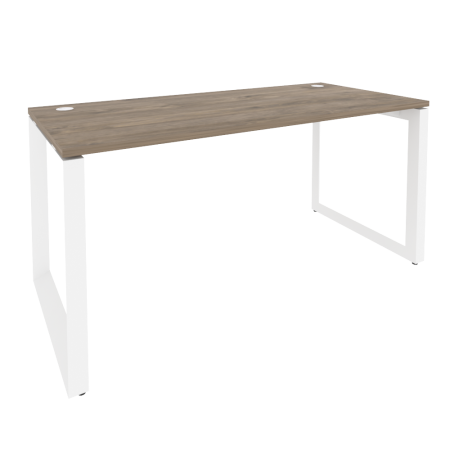 Стол рабочий на О-образном м/к Onix O.MO-SP-4.7 1580x720x750 (Тиквуд Темный/Белый Металл)