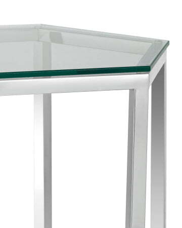 Журнальный стол ГЕКС серебро (Журнальный стол Гекс серебристый)