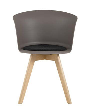 Стул Blossom с подушкой темно-бежевый (Стул пластиковый Blossom темно-серый)