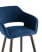 Стул барный Саймон велюр тёмно-синий (Стул барный Саймон темно-синий)