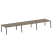 Стол для переговоров (3 столешницы) на А-образном м/к Metal System Style БА.ПРГ-3.5 5400x1235x750 (Дуб наварра/Серый металл)