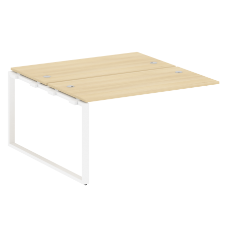 Проходной наборный элемент рабочей станции Metal System Style БО.ПРС-СП-2.3 1400x1475x750 (Акация/Белый металл)