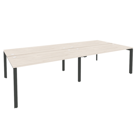 Рабочая станция на П-образном м/к Onix O.MP-D.RS-4.4.7 3160x1475x750 (Денвер Светлый/Черный металл)