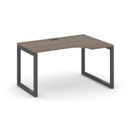 Стол рабочий эргономичный SN-5O.SPA-012(R) (1580х700/980х750) (Вяз Благородный/Металл Антрацит)