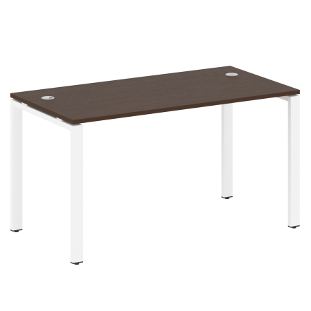 Стол письменный Metal System Style БП.СП-3 1400x720x750 (Венге Цаво/Белый металл)