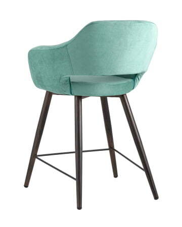 Стул полубарный Саймон велюр морской (Стул полубарный Саймон морской)