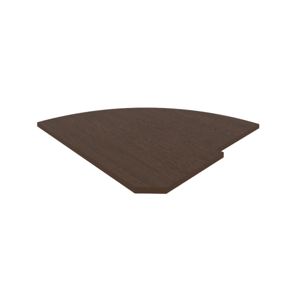 Полка для угловой секции завершающий элемент Riva А.РС-5.2 815x815x22 (Венге)