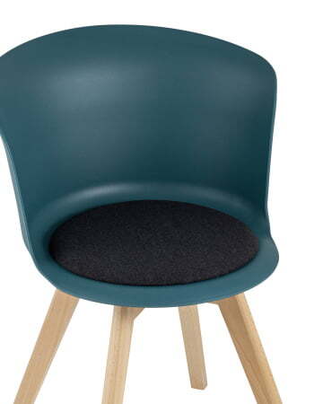 Стул Blossom с подушкой темно-бирюзовый (Стул пластиковый Blossom темно-бирюзовый)