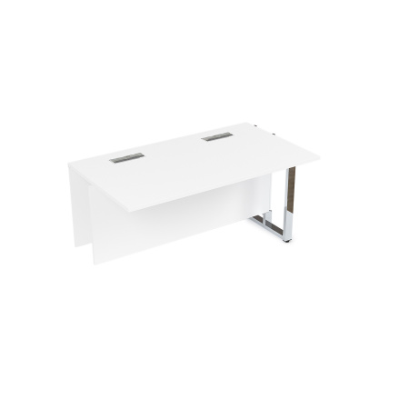 16СПС.182 Стол прямой бенч, средний модуль  (1200x800x750) (Белый Премиум | Металл Глянец)