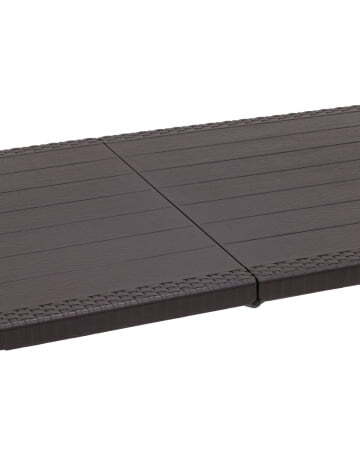 Стол складной чемодан пластиковый Кейт 180 коричневый (Стол складной Кейт коричневый)