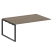 Проходной наборный элемент переговорного стола Metal System Style БО.ППРГ-5 1800x1235x750 (Дуб Наварра/Серый металл)