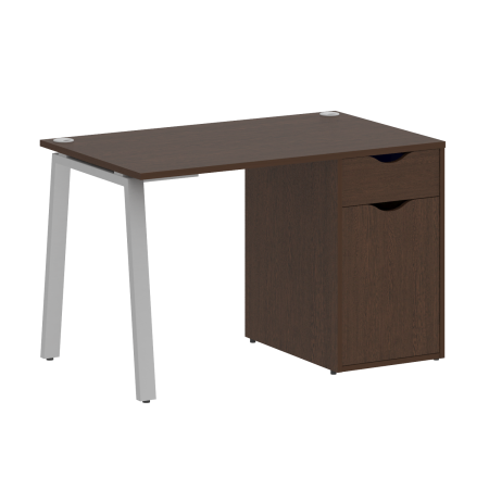 Стол письменный VR.SP-3-118.1.A 1180x720x750 (Венге Цаво/Серый Металл)