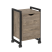 Тумба на колесных опорах с распашным фасадом VR.L-T2.K 500x460x767 (Тиквуд Темный/Белый металл)