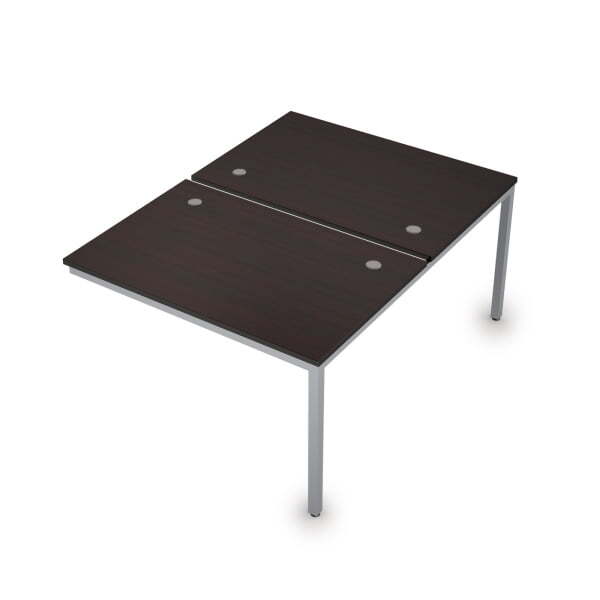 6МБК.288 Сдвоенные бенч-системы, конечный модуль (1200x1635x750) (Венге/Алюминий матовый)