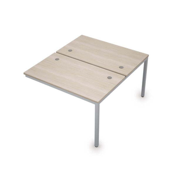 6МБК.278 Сдвоенные бенч-системы, конечный модуль (1200x1435x750) (Шамони светлый/Алюминий матовый)