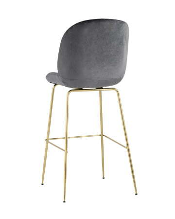 Стул барный Beetle со спинкой серый (Стул барный Турин серый)