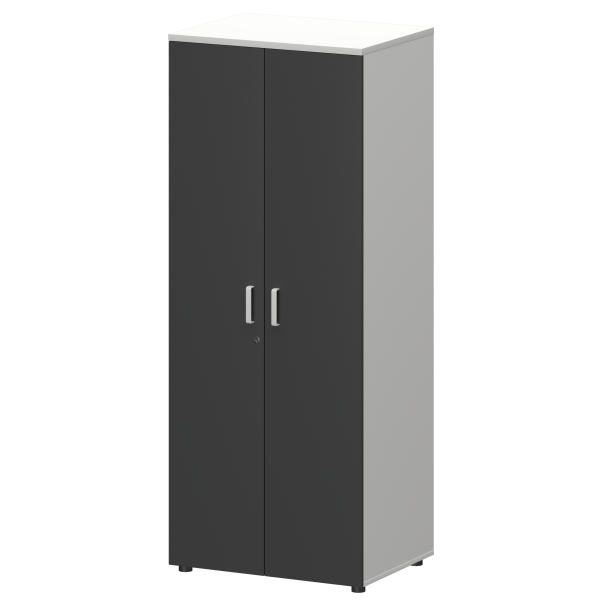 Шкаф для одежды Смарт СМШ-58-6ШД Тип1 792x594x1990 (Белый/Графит)