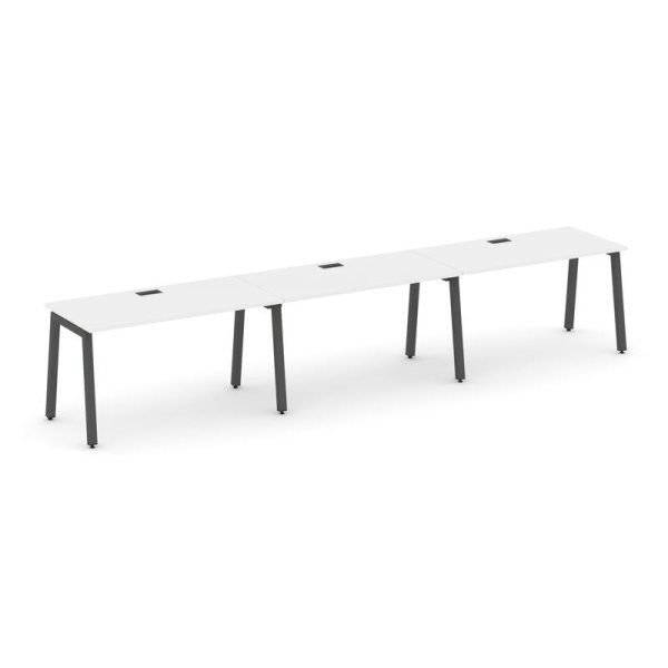 Рабочая станция 1 сторонняя SN-5A.ORS-054 (4740х800х750) (Белый/Металл Антрацит)