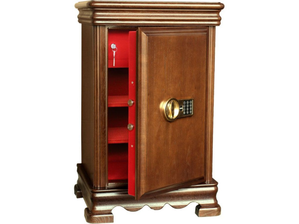 Взломостойкий сейф в дереве VALBERG КАРАТ-67T EL Д (Коричневый)