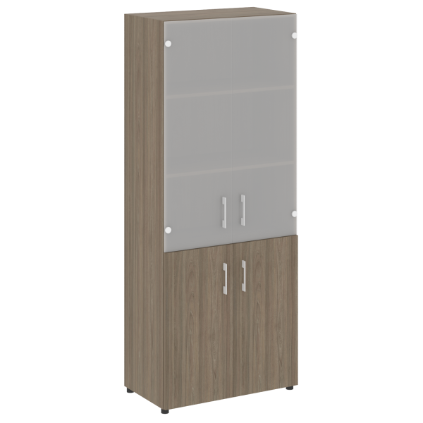 Шкаф комбинированный со стеклом нужен топ LT.ST 1.2 800x450x1990 (Вяз Благородный)