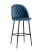 Стул барный Марсель велюр пыльно-синий (Стул барный Марсель синий)