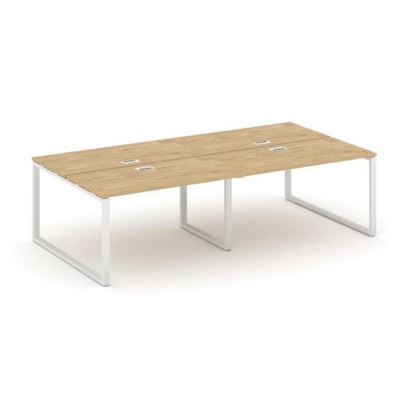 Рабочая станция 2-х сторонняя SN-6O.DRS-031 (1960х1232х750) (Тиквуд Светлый/Металл Белый)