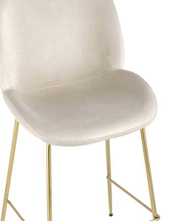 Стул полубарный Beetle со спинкой бежевый (Стул полубарный Турин бежевый)