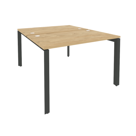 Рабочая станция на П-образном м/к Onix O.MP-D.RS-2.2.7 1180x1475x750 (Тиквуд Светлый/Черный металл)